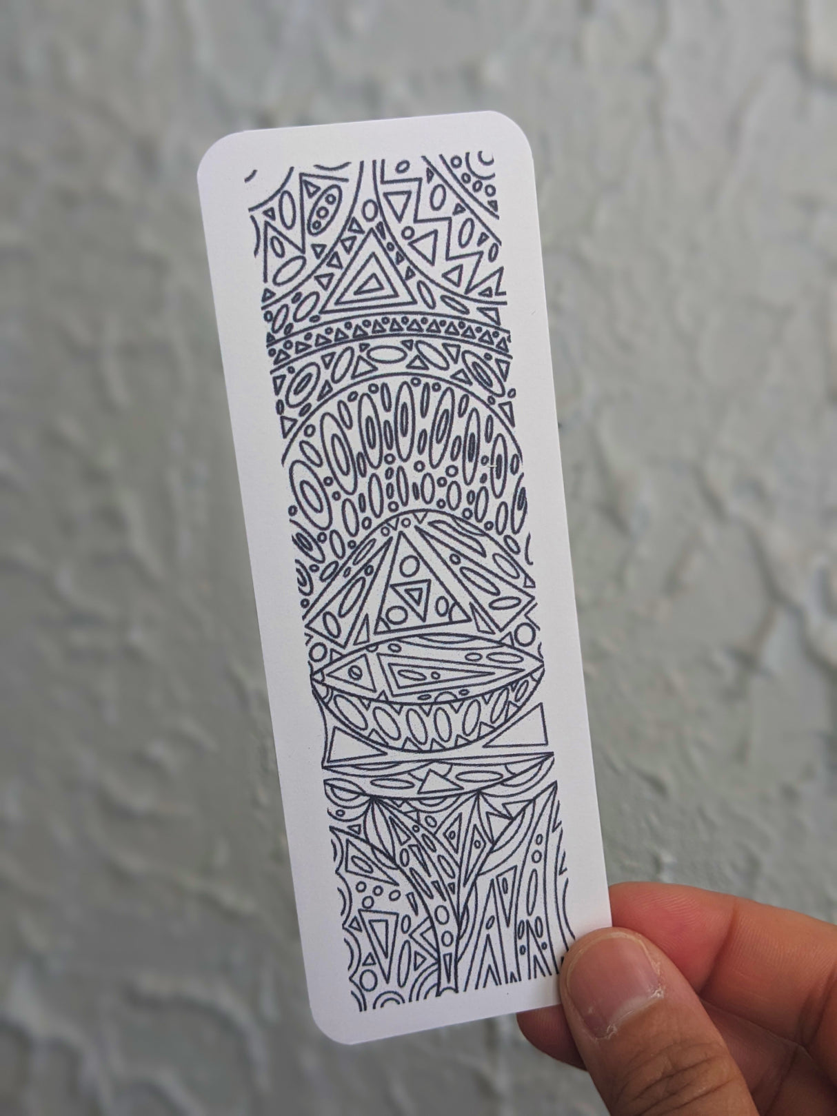 Handmade Colorable Bookmark