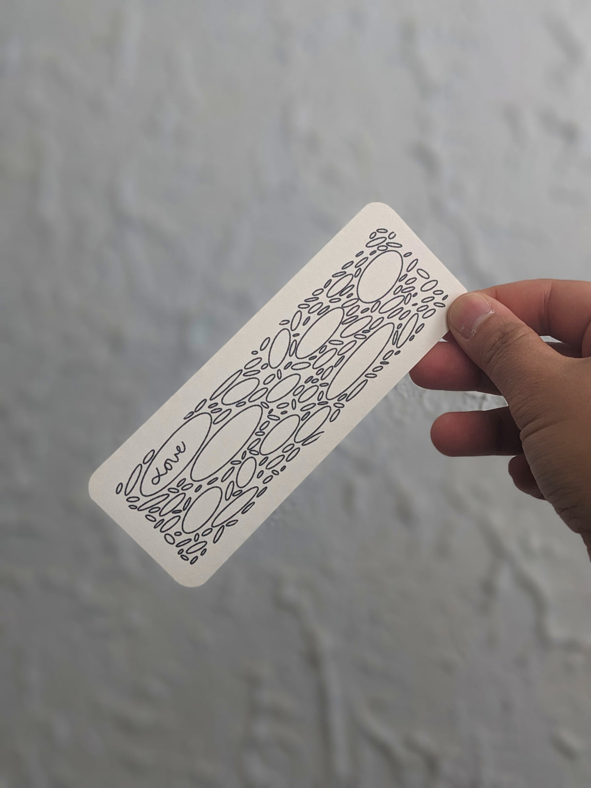 Handmade Colorable Bookmark