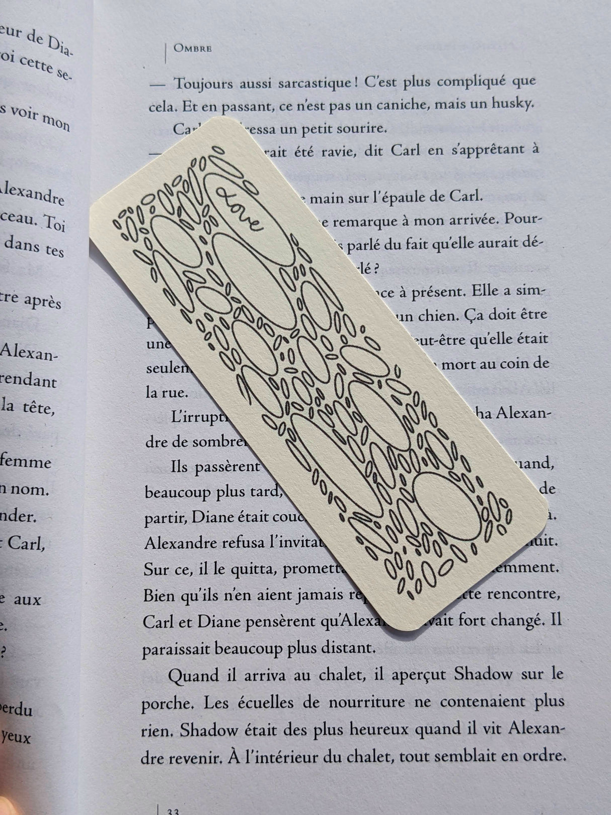 Handmade Colorable Bookmark