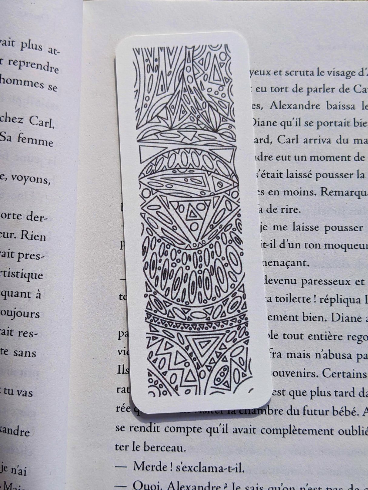Handmade Colorable Bookmark