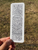 Handmade Colorable Bookmark